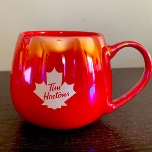 Tim Horton's Irridescent Red Coffee Mug